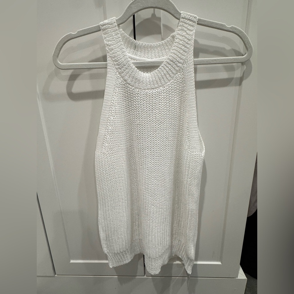 Cupshe White Knit Top XS